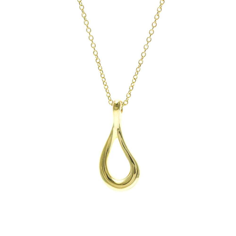 TIFFANY 18k Gold Teardrop Necklace